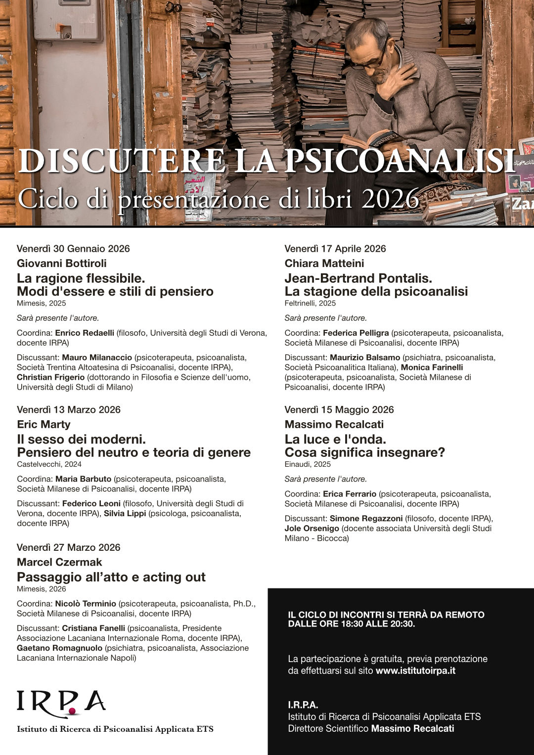 Locandina Discutere la psicoanalisi